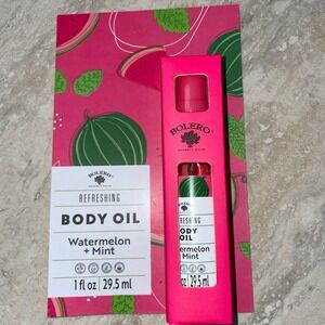 New•Bolero of Beverly Hills refreshing Watermelon & Mint scented Body Oil